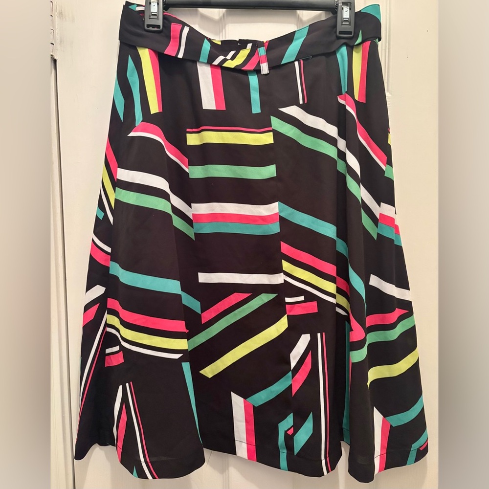 Bar III Multicolor Striped Midi Skirt - Picture 5 of 8
